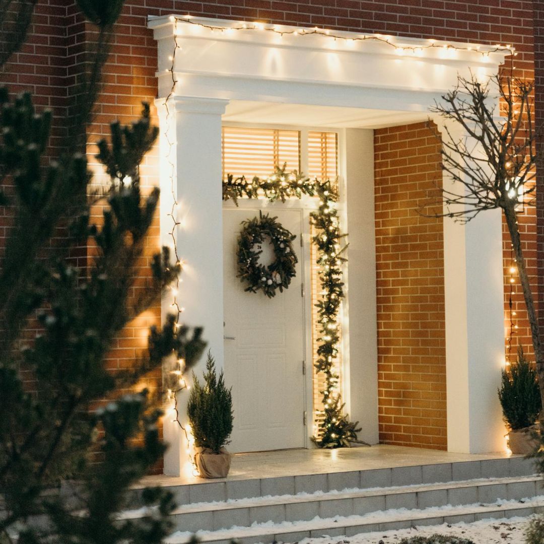 white timber door