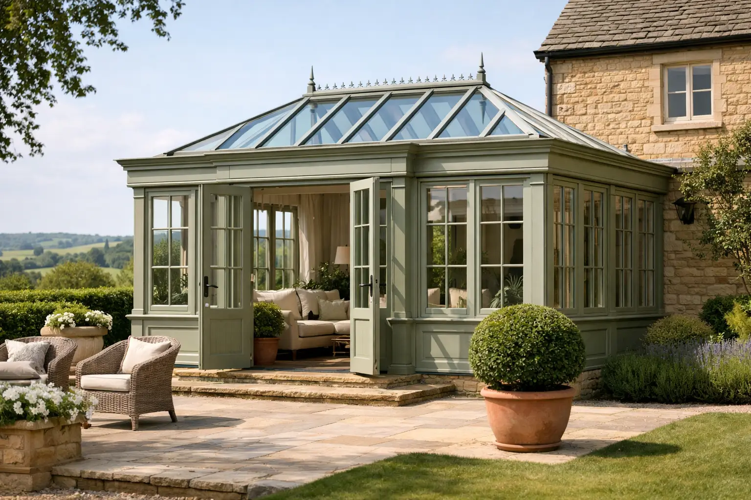 Heritage Painted Wooden Orangeries Cotswolds