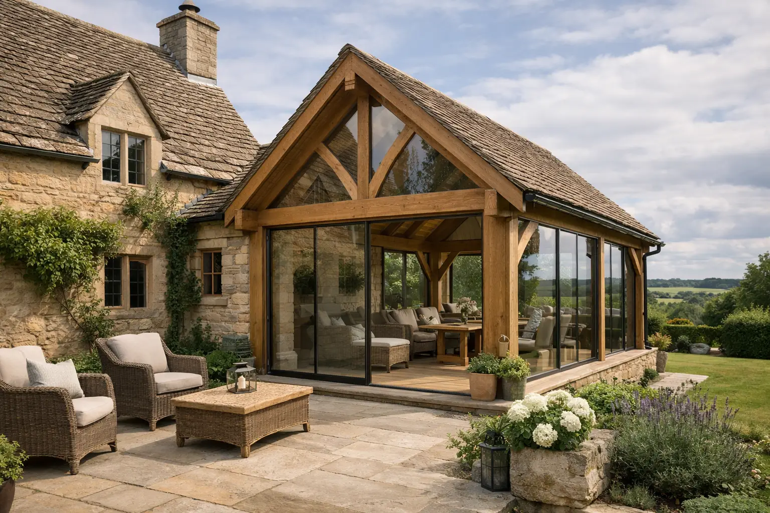 Traditional Timber Glass Extensions Cotswolds