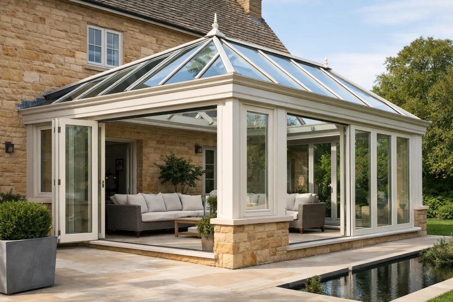 Hardwood Glass Roof Extensions Northamptonshire