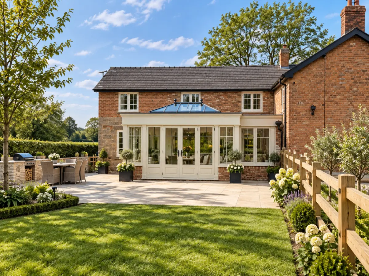cream garden room