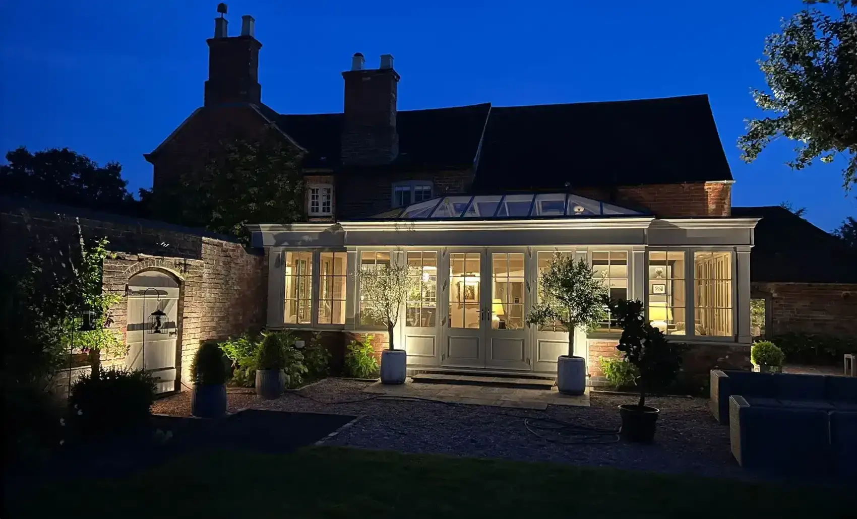 white orangery night